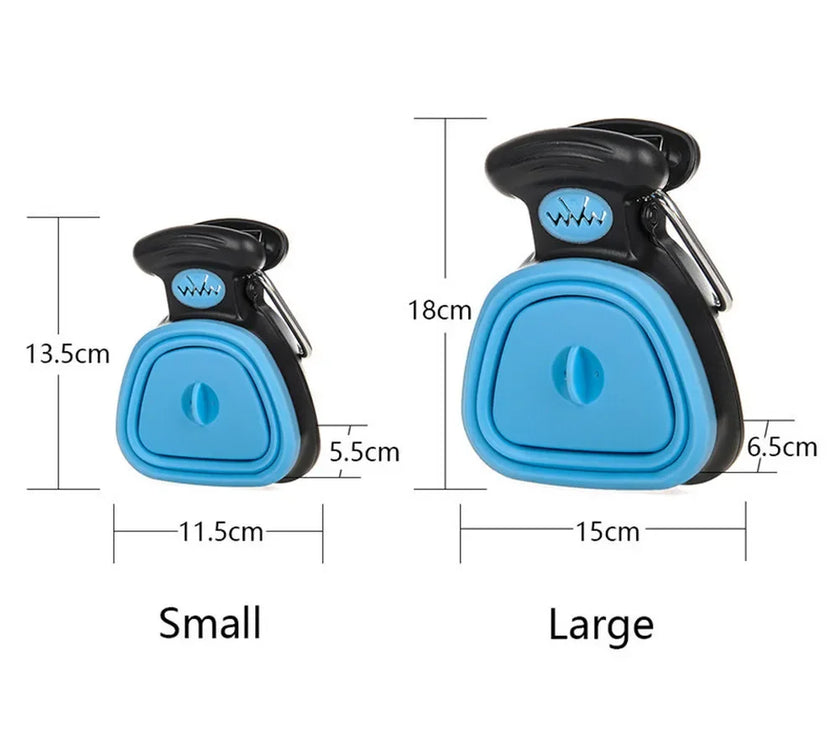 Foldable Pet Shovel with 1 Roll Decomposable Bags for Dog, Pet Collector, Clean Pick Up, Excreta Cleaner, Pet Product