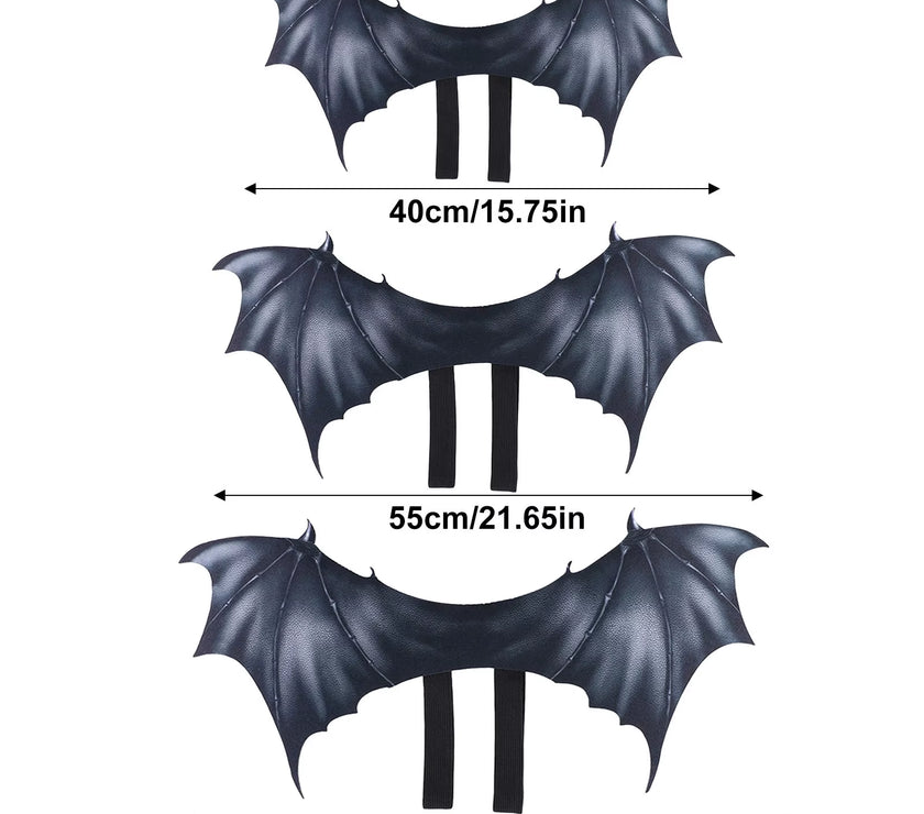 Halloween Pet Cosplay Wings Decor Accessories Halloween Party Masquerade Cat Dog Ghost Festival Dress-Up Plastic Wings Props