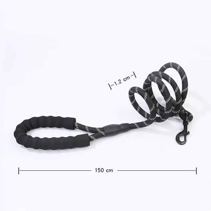 Pet Supplies Pvc Reflective Nylon round Dog Leash for Medium and Large Dogs Pet Traction Rope