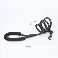 Pet Supplies Pvc Reflective Nylon round Dog Leash for Medium and Large Dogs Pet Traction Rope