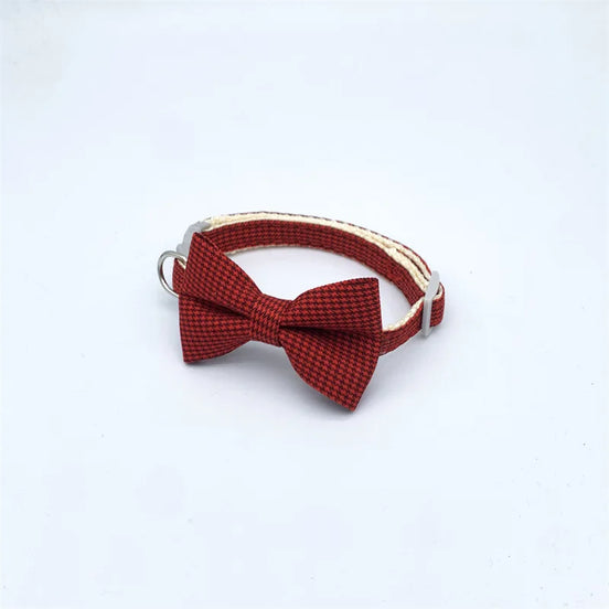 Pet Collar Adjustable Durable Cat Collars Cute Bow Kitten Necklace Soft Bell Puppy Lead Pet Product Cat Dog Accessories