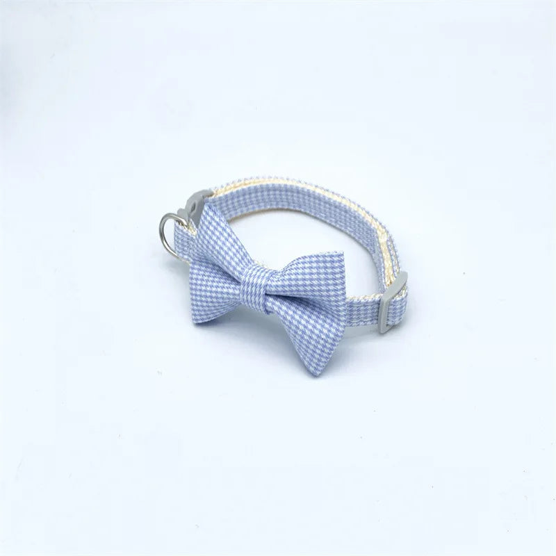 Pet Collar Adjustable Durable Cat Collars Cute Bow Kitten Necklace Soft Bell Puppy Lead Pet Product Cat Dog Accessories