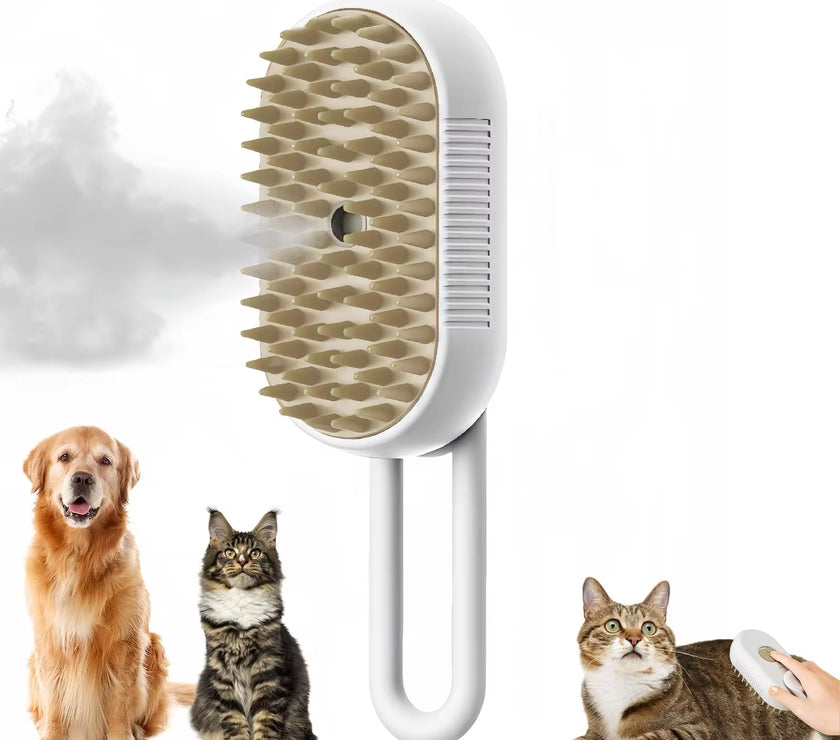 3 in 1 Pet Brush Cat Steam Brush Comb Dog Brush Electric Spray Cat Hair Brushes Massage Pet Grooming Hair Removal Combs
