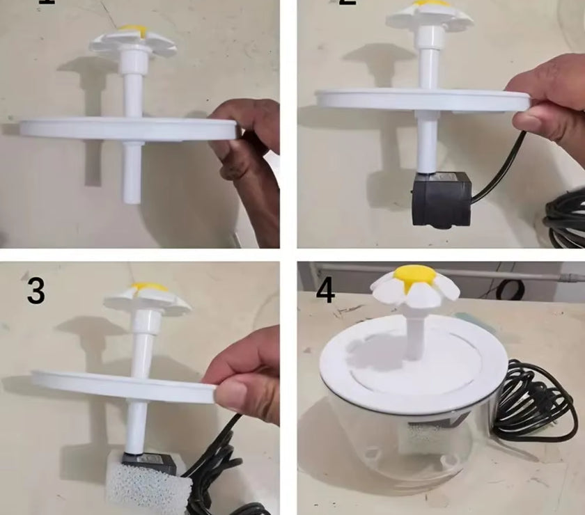 Pets Water Fountain Auto Filter USB Electric Mute Cat Drinker Bowl 1200Ml Recirculate Filtring Drinker for Cats Water Dispenser