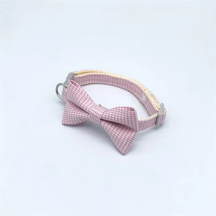 Pet Collar Adjustable Durable Cat Collars Cute Bow Kitten Necklace Soft Bell Puppy Lead Pet Product Cat Dog Accessories