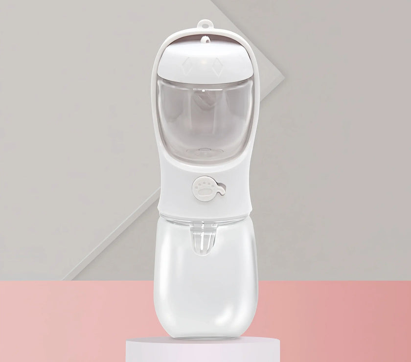 Pets Water Bottle Portable Food Grade Material Dog Cat Travel Pet Water Cup Bottle with Food Dispenser Puppy Water Bottle