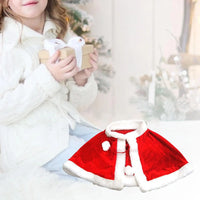 Enchanting Red Velvet Cape Costume for Adults and Kids - Perfect for Christmas and Carnival Celebrations