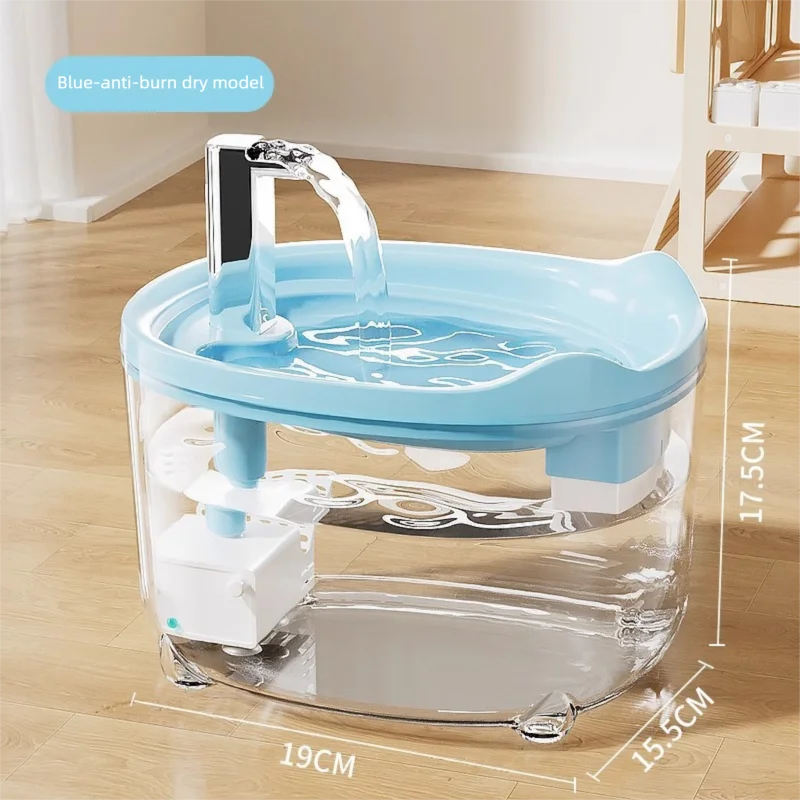 Automatic Cat Water Fountain with Filtration System | Quiet Circulating Pet Water Dispenser | Anti-Dry Burn Protection