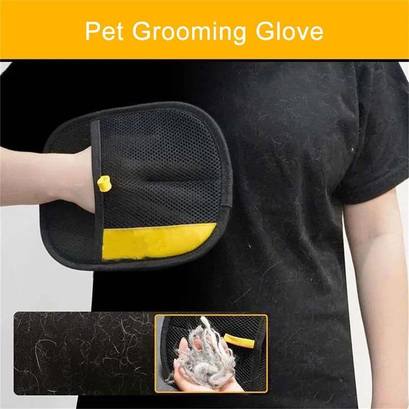 Pet Hair Cleaning and Collection Gloves Pet Double-Sided Multi-Functional Beauty Glove Tool Reduce the Pressure of Pet Ownership