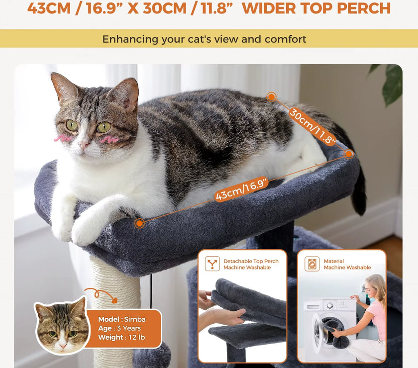 Cat Tree for Large Cats Cat Tower for Indoor 