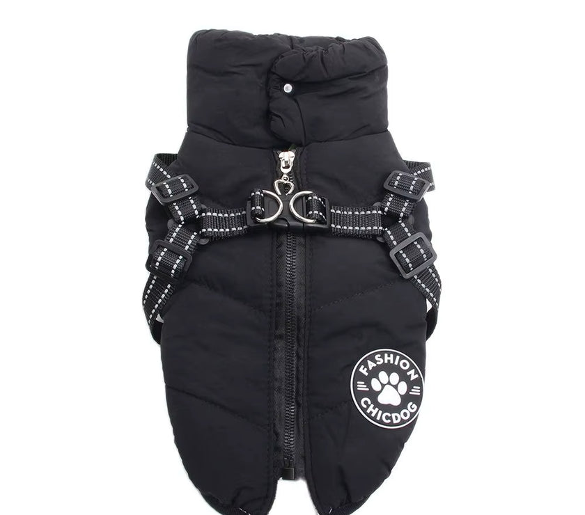 Dogs and Cats Coat Jacket Pet Vest Dog Pet Harness Zipper Design Puppy Warm Hoodies Clothes 4 Colours