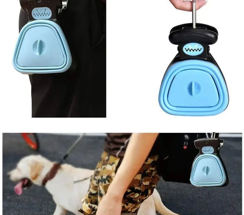 Foldable Pet Shovel with 1 Roll Decomposable Bags for Dog, Pet Collector, Clean Pick Up, Excreta Cleaner, Pet Product