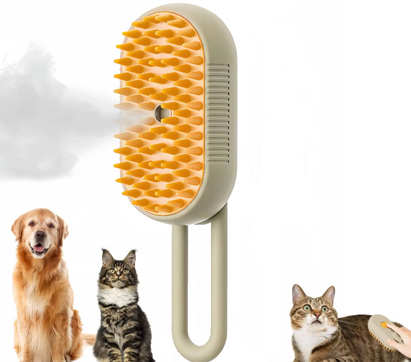 3 in 1 Pet Brush Cat Steam Brush Comb Dog Brush Electric Spray Cat Hair Brushes Massage Pet Grooming Hair Removal Combs