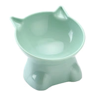 Cute Cat Bowl Tilted High-Legged Cat Bowl Cat Eating Bowl Cat Food Bowl Black Water Bowl Cat Food Bowl Dog Bowl