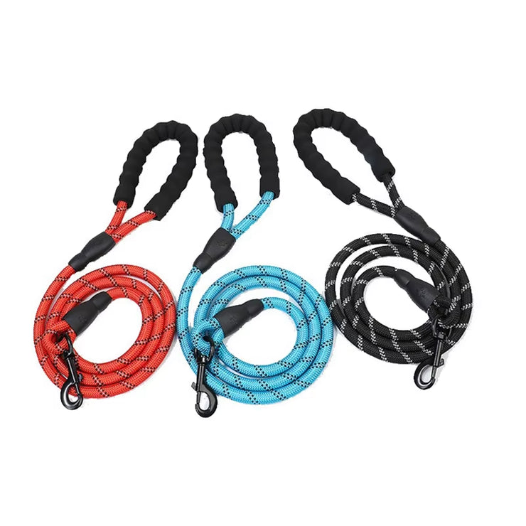 Pet Supplies Pvc Reflective Nylon round Dog Leash for Medium and Large Dogs Pet Traction Rope