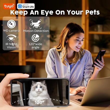 Automatic Cat Feeder with Camerawifi:33 Cups,App Control Easy Setup Cat Food Dispenser HD 1080P Video Recording Timed Pet Feeder