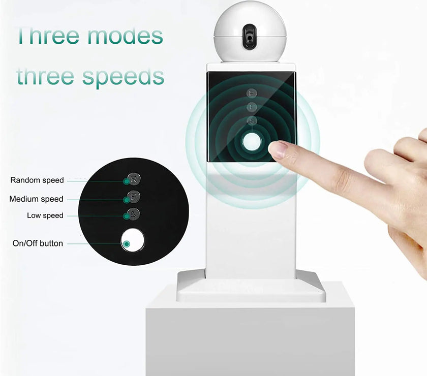 ATUBAN Cat Laser Toy Automatic,Random Moving Interactive Laser Cat Toy for Indoor Cats,Kittens,Dogs,Cat Red Dot Exercising Toy