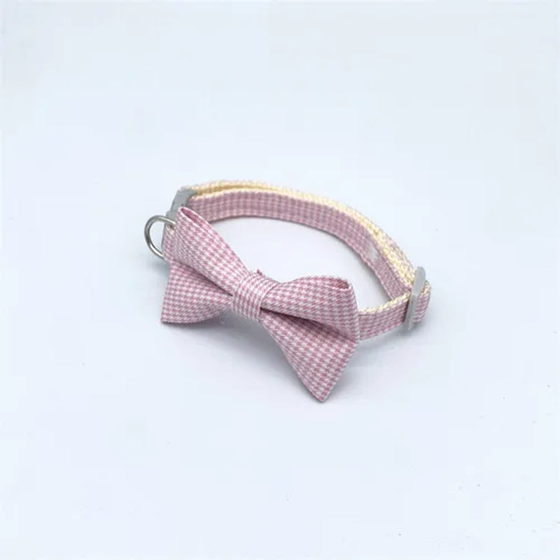 Pet Collar Adjustable Durable Cat Collars Cute Bow Kitten Necklace Soft Bell Puppy Lead Pet Product Cat Dog Accessories