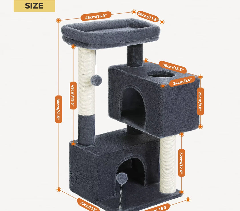 Cat Tree for Large Cats Cat Tower for Indoor 