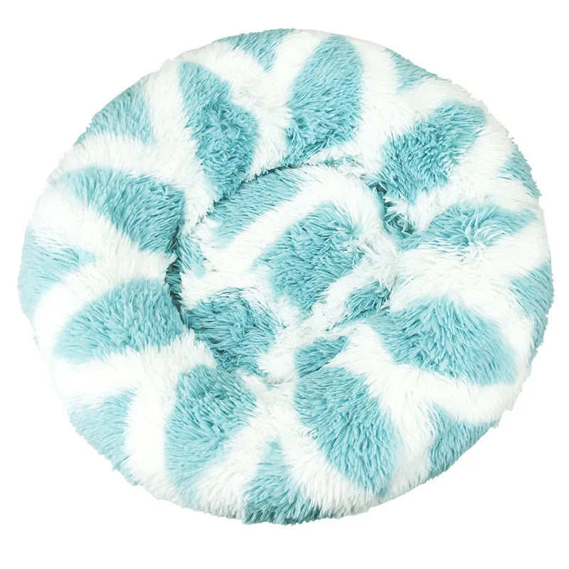 40Cm Dog Cat Plush round Nest Pet Winter Mat Pet Product Accessories Bed Multicolor Multi Size Cat Litter Dog Litter CW2222